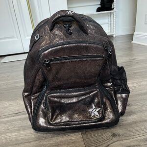 Rebel Athletic Dream Bag Bronze Faux Suede